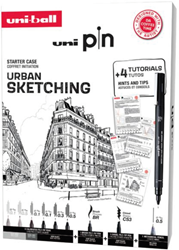 Uni-ball Pin Beginner case Urban Sketching