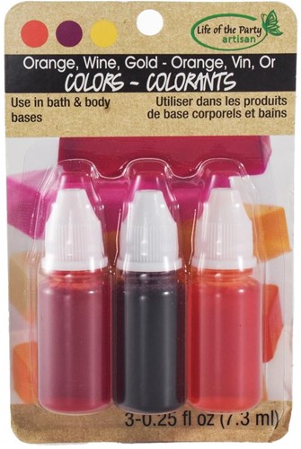 Life of the Party Zeepkleurstof Set 3x9 ml Warm