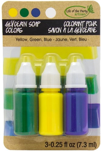 Zeepkleurstof Set Glycerine 3x9 ml Geel Groen Blauw