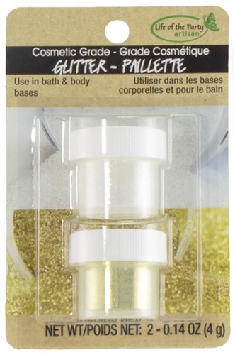 Life of the Party Cosmetische Glitter voor Zeep 2x4 gr Goud en Holografisch
