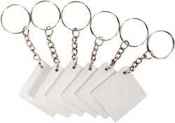 Little Birdie Sleutelhanger met Canvas Paneel 3,8 cm 6 stuks