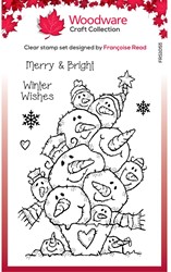 Woodware Clear Stamp 10x15 cm Snow Balls