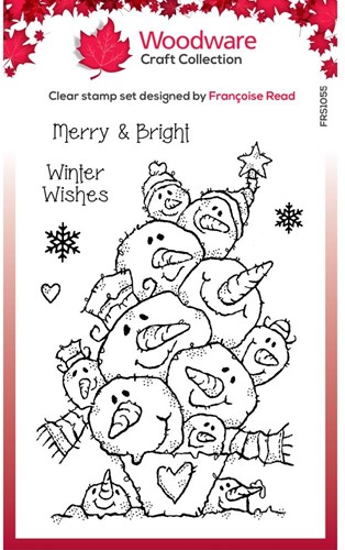 Woodware Clear Stamp 10x15 cm Snow Balls