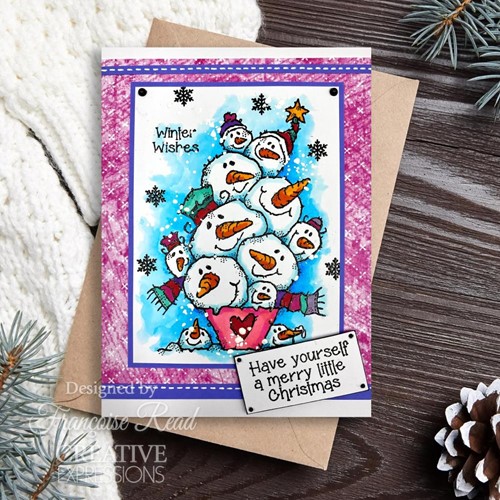 Woodware Clear Stamp 10x15 cm Snow Balls-2