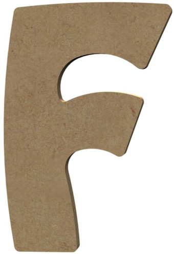 Gomille MDF Letter F 15 cm
