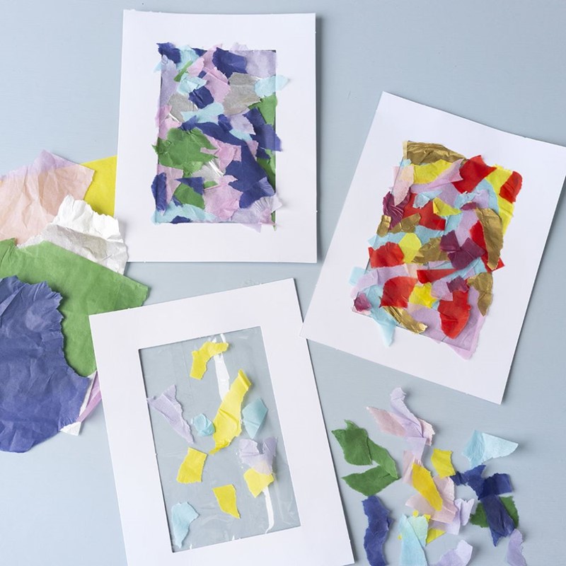 Abstracte afbeelding met tissuepapier