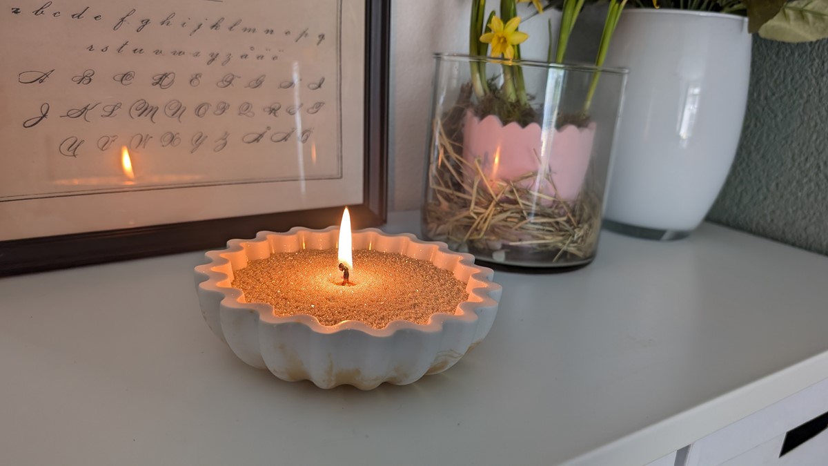 Decoratieve kom maken met Jesmonite en mica poeder