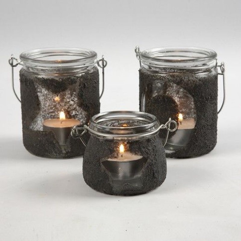 Glazen lantaarn maken met een metallic motief en glasverf