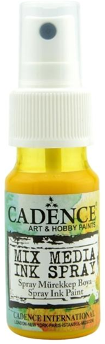 Cadence Mixed Media Inkt Spray 25 ml Geel
