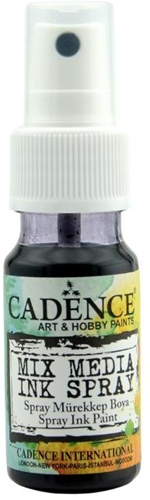 Cadence Mixed Media Inkt Spray 25 ml Zwart