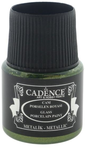 Cadence Glas- en Porseleinverf Metallic 45 ml Groen
