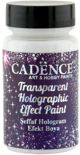 Cadence Holographic Glitter Effect Paint 90 ml Transparent