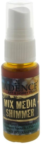 Cadence Mixed Media Shimmer Inkt Spray Metallic 25 ml Geel