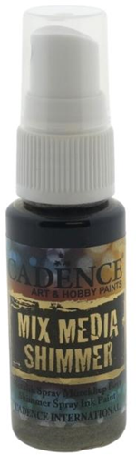 Cadence Mixed Media Shimmer Inkt Spray Metallic 25 ml Donkerbruin