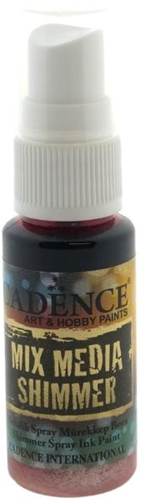 Cadence Mixed Media Shimmer Inkt Spray Metallic 25 ml Rood