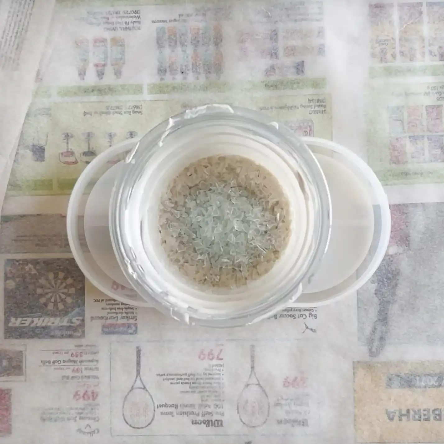 jesmonite glas stap 1