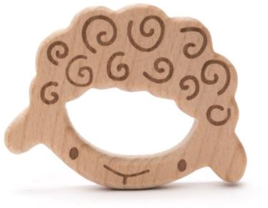 Durable Houten Bijtring Schaap 7,5x5,5 cm