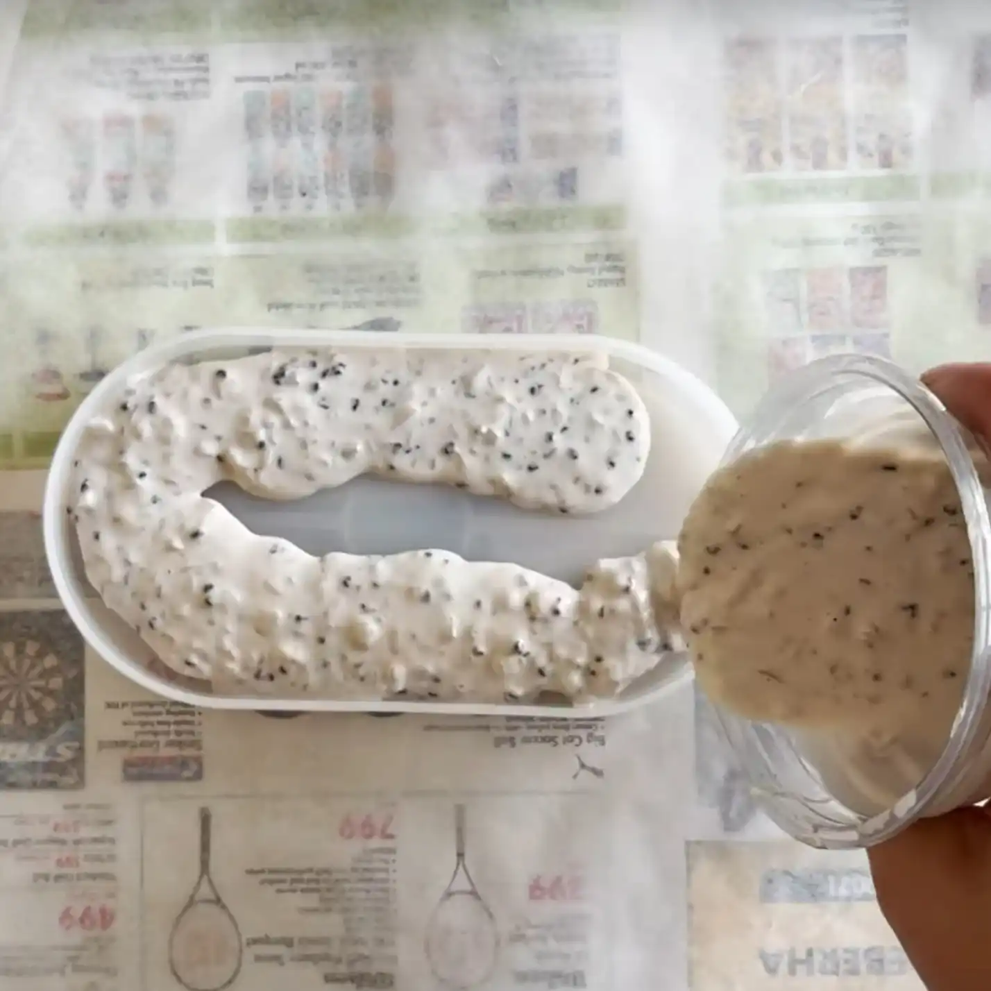 jesmonite glas stap 2