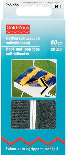 Prym Goldzack Klittenband Sluiting Zelfklevend 20 mm Zwart