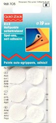 Prym Goldzack Velcro Points Self-adhesive 20 mm White