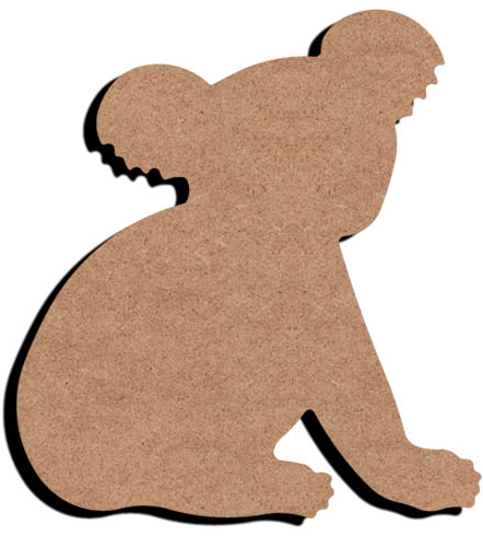 MDF Figuur Koala 15 cm