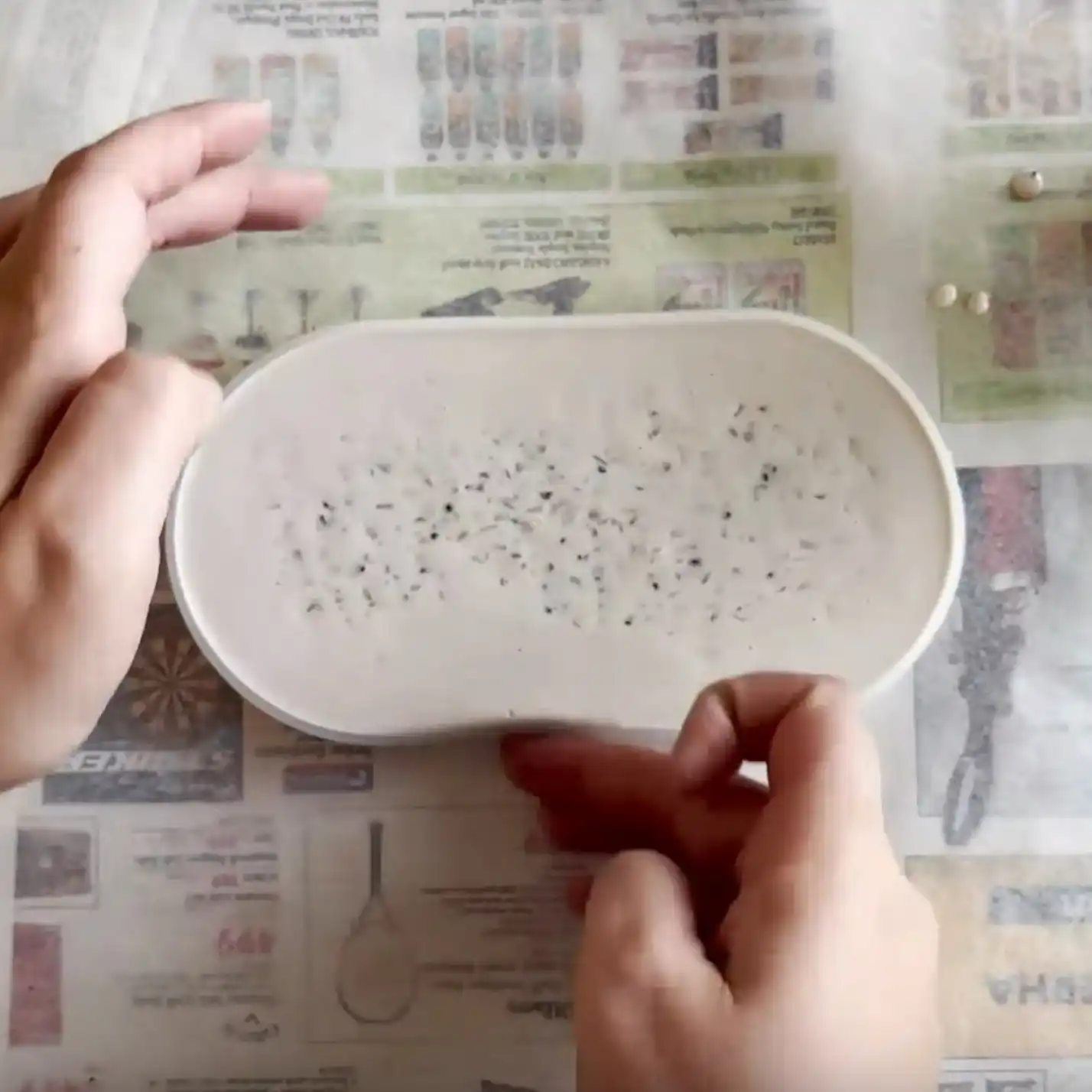 jesmonite glas stap 3