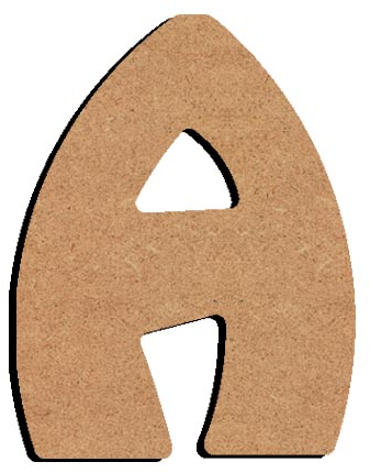 Gomille MDF Letter A 8 cm