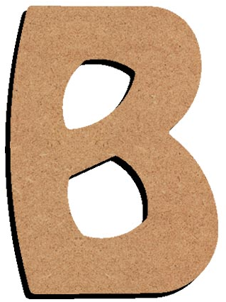 Gomille MDF Letter B 8 cm