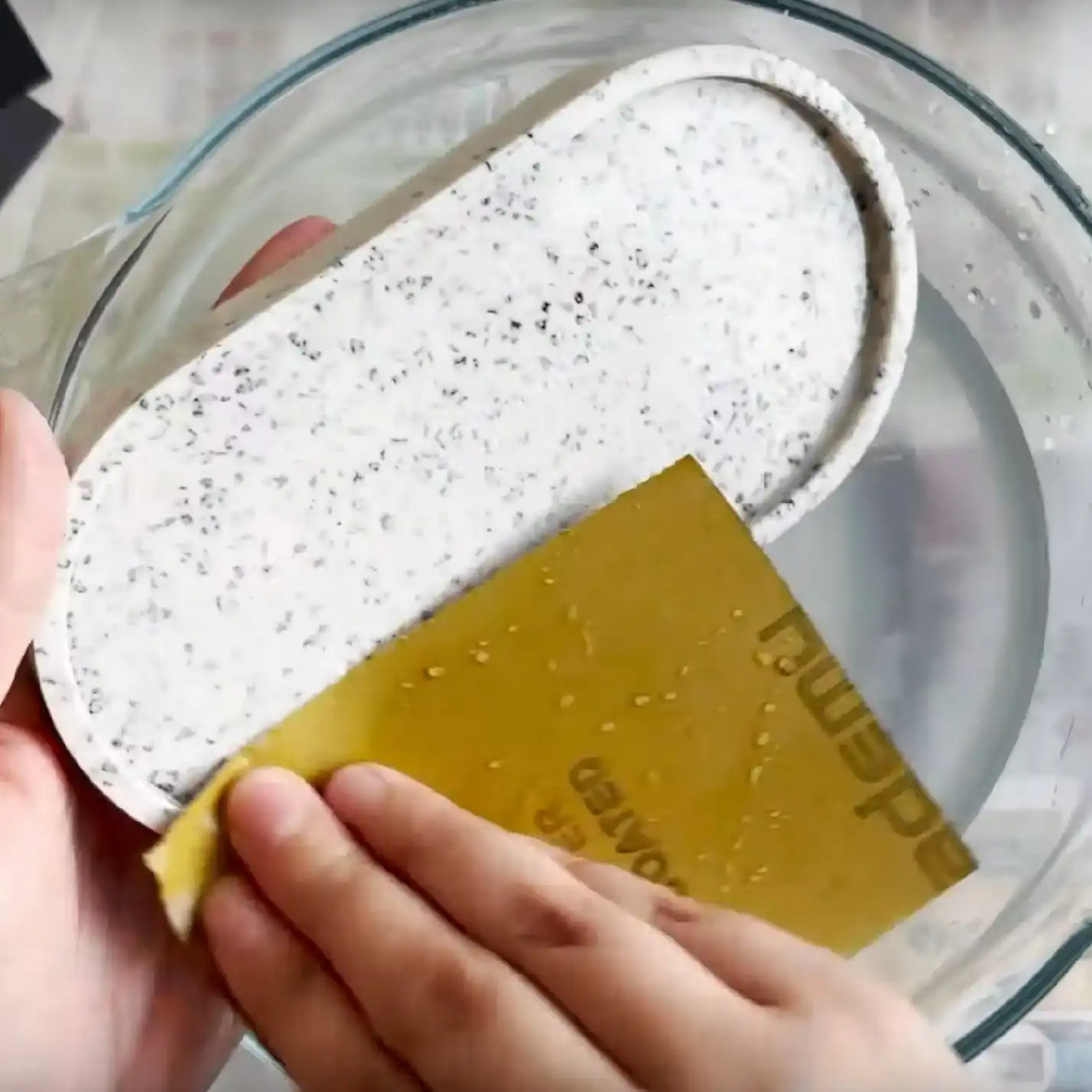 jesmonite glas stap 5