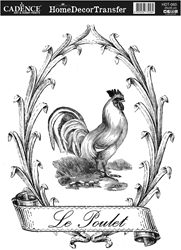 Cadence Home Deco Transfer HDT-060 25x35 cm Le Poulet
