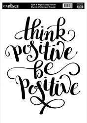 Cadence Fabric Transfer KTS-02 21x30 cm Think Positive