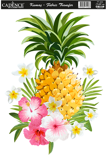 Cadence Textiel Transfer FT-203 17x25 cm Ananas