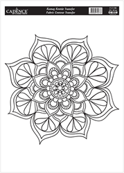 Cadence Textiel Transfer 25x35 cm Mandala Outline FCT-08