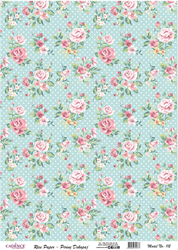 Cadence Rice Decoupage-Papier 112 30x42 cm Blumenmuster