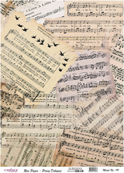 Cadence Rice Decoupage-Papier 191 30 x 42 cm Noten