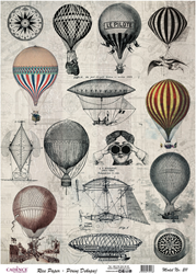 Cadence Rijst Decoupagepapier 211 30x42 cm Luchtballonen