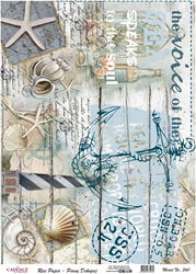 Cadence Rice Decoupage-Papier 360 30x42 cm Maritim