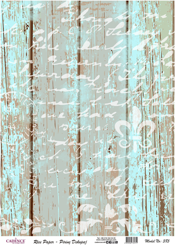 Cadence Rijst Decoupagepapier 385 30x42 cm Strandhout