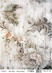 Cadence Rice Decoupage-Papier 551 30 x 42 cm Crackle Grey