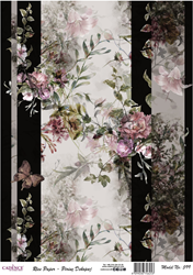 Cadence Rice Decoupage-Papier 599 30 x 42 cm Art-Deco-Rosen