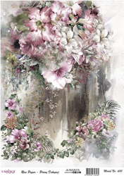 Cadence Rijst Decoupagepapier 600 30x42 cm Bloemenvaas Aquarel