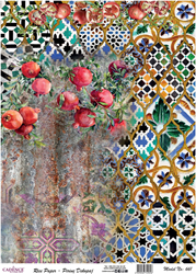 Cadence Rice Decoupage-Papier 661 30x42 cm Beeren