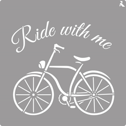 La Pajarita Schablone Ride with Me 20x20cm