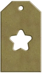 Etikette 4x7 cm Stern
