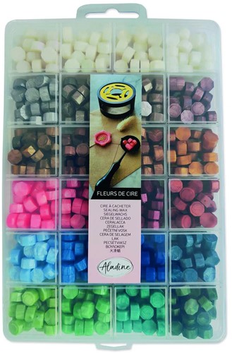 Aladine Zegelwas Set - 24 Kleuren
