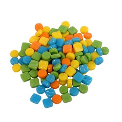 Colorful Combi Dots & Squares Mix 100 gr