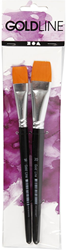 CC Gold Line Acryl Penselen Plat Set 2 stuks