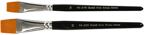 CC Gold Line Acrylpinsel flach Set 2 Stück-2