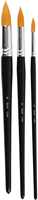 CC Gold Line Acryl Penselen Rond Set Groot 3 stuks