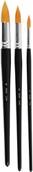 CC Gold Line Acrylic Brushes Round Set Large 3 pieces